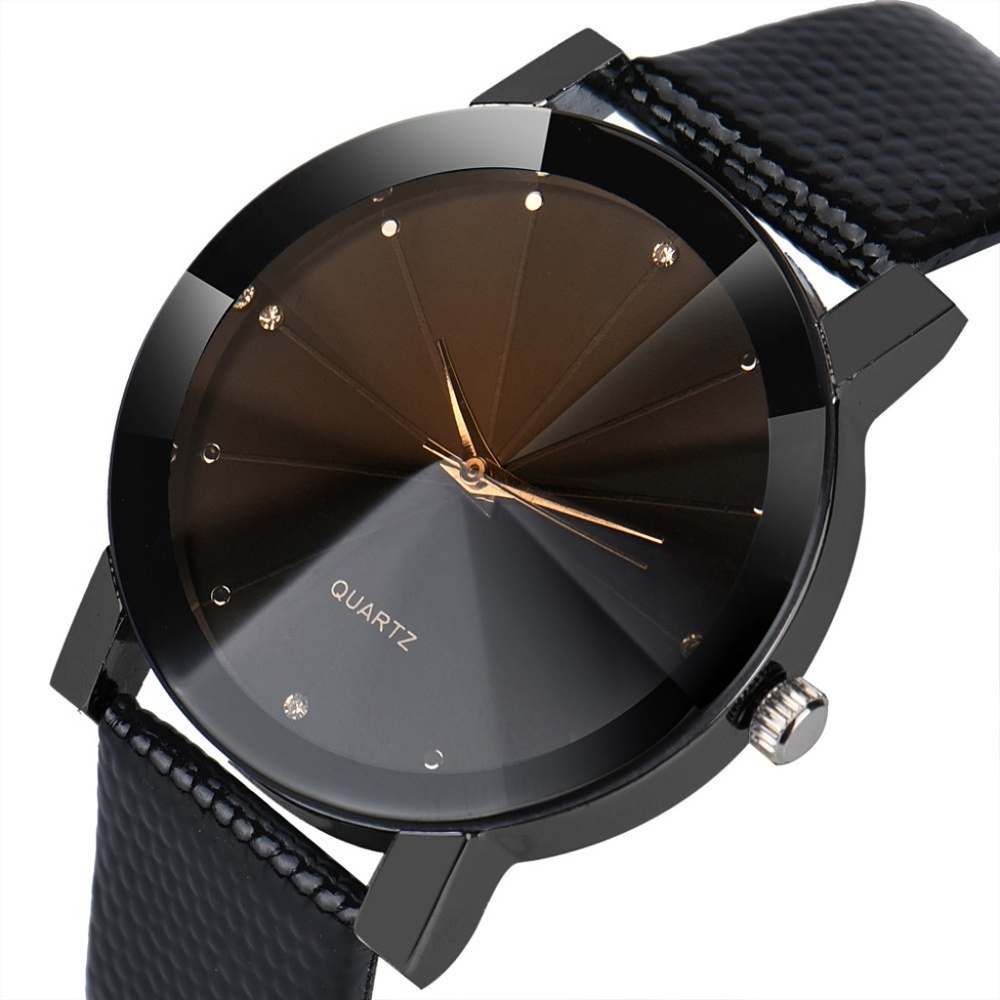 ❤️NEW❤️ Unisex Wristwatch Quartz Leather Watch - Picture 2 of 2